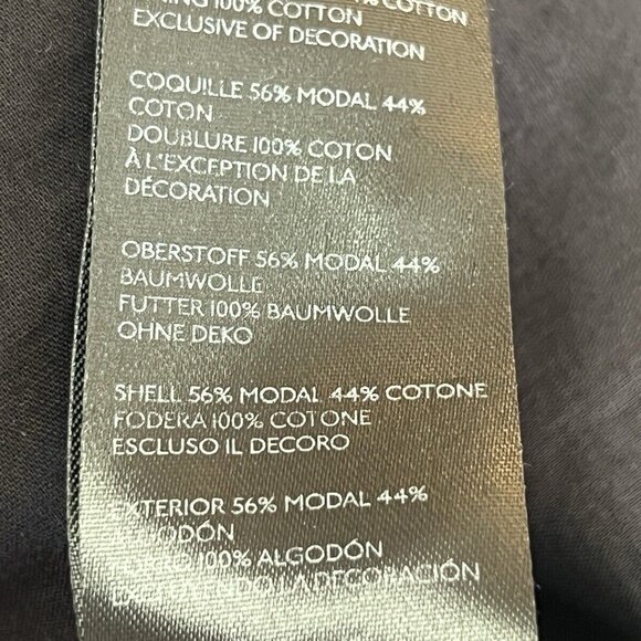 Anthropologie Salma Embroidered Peasant Blouse Size 0 Black Top - Picture 5 of 8